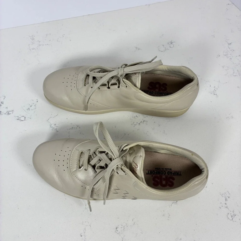 SAS Free Time Sneaker 10S Bone Leather Walking Tripad Comfor Orthopedic Nurse